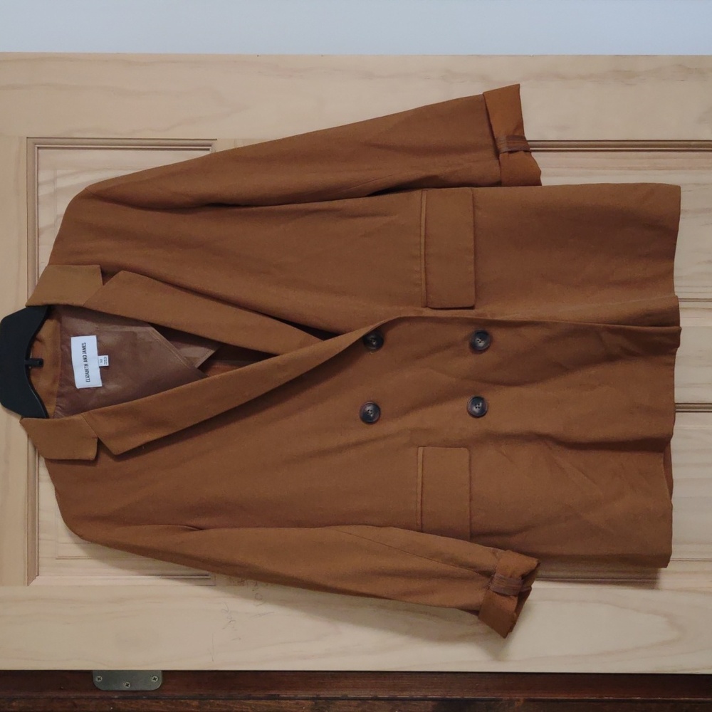 Burnt Gold Blazer w Fake Pockets